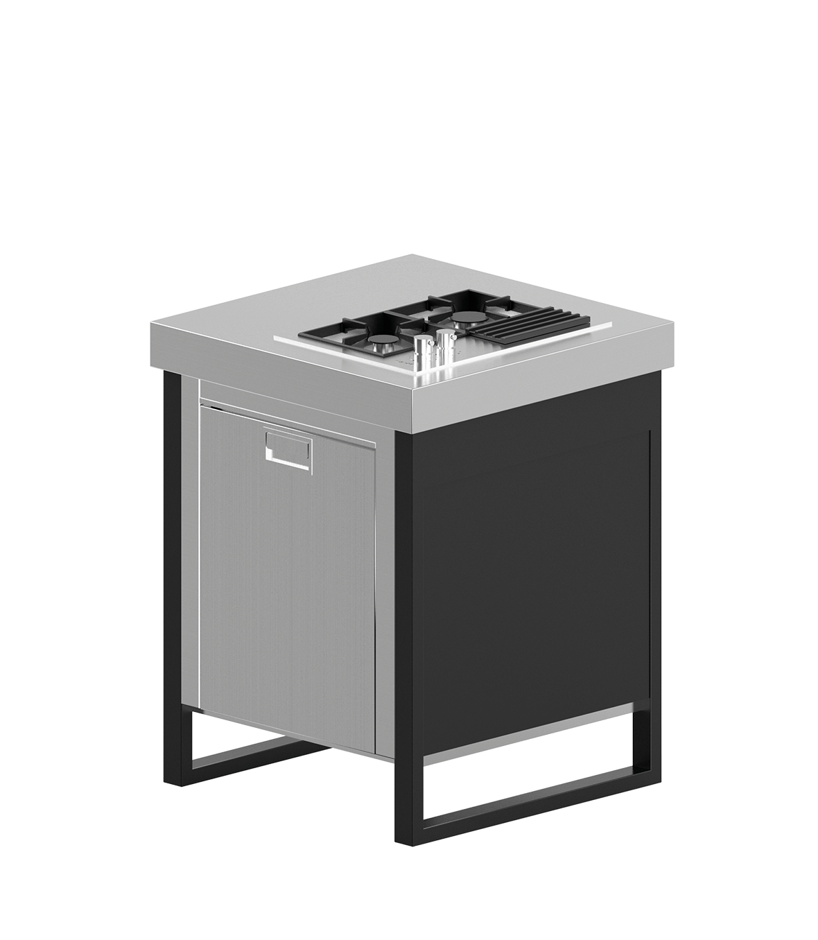 LI Fridge and gas cooking module 700 (3 burners)