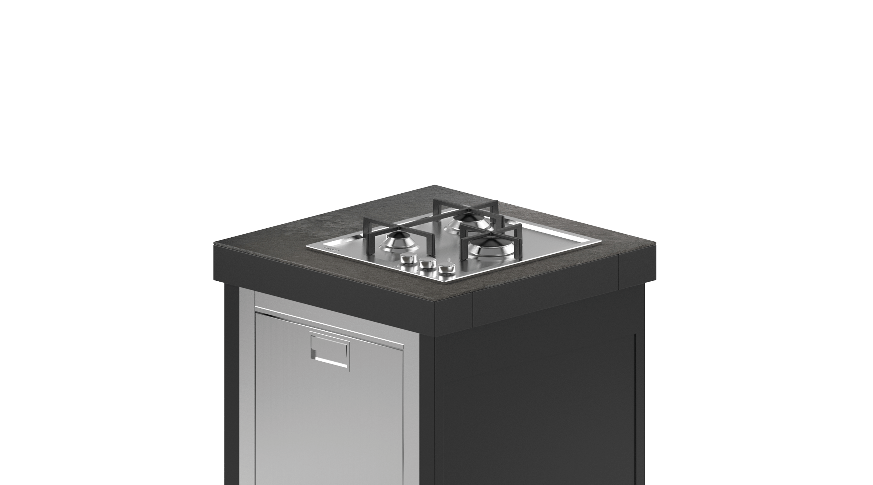 LI Fridge and gas cooking module 700 (3 burners)