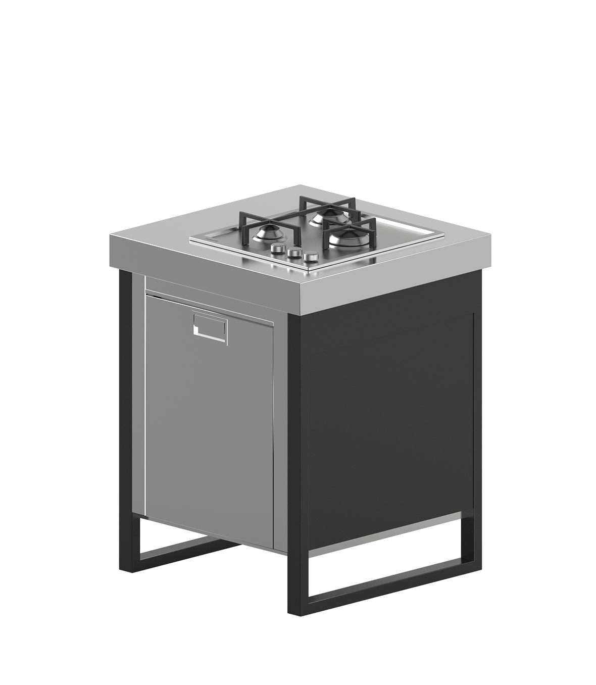 Fridge and gas cooking module 700